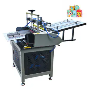 A professional HLT-TB Series Composite Can Labeling System featuring a PLC touch screen and automatic tube drop mechanism.
