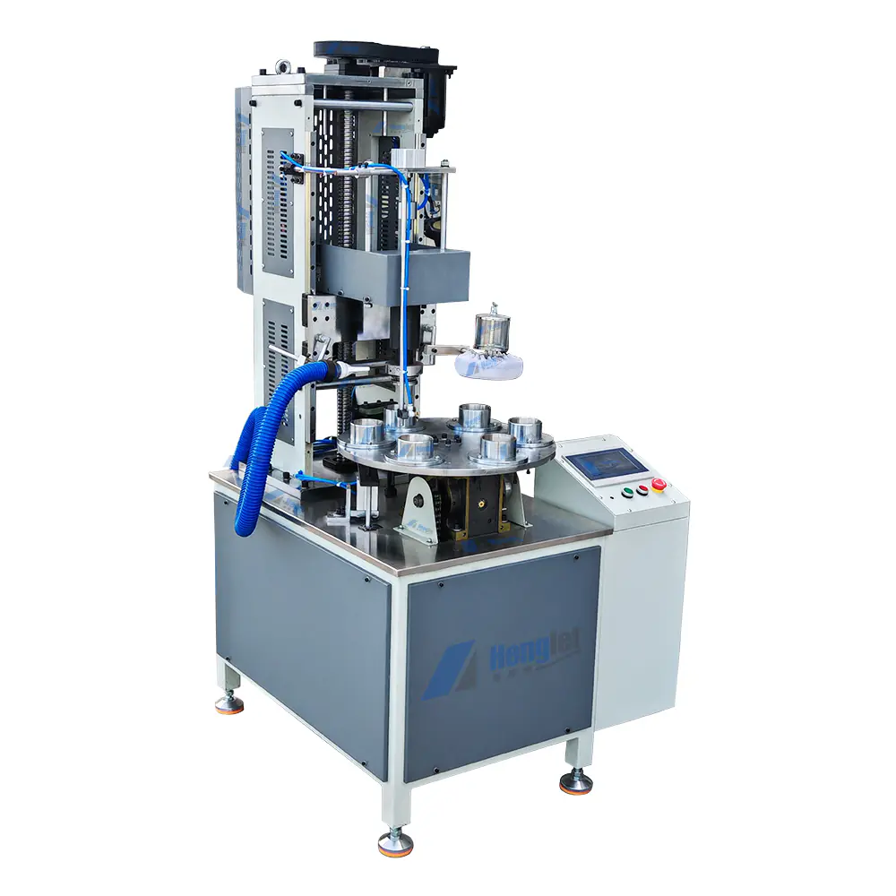 HLT-CL360-6 high-speed automatic paper tube edge curling machine for industrial canister production