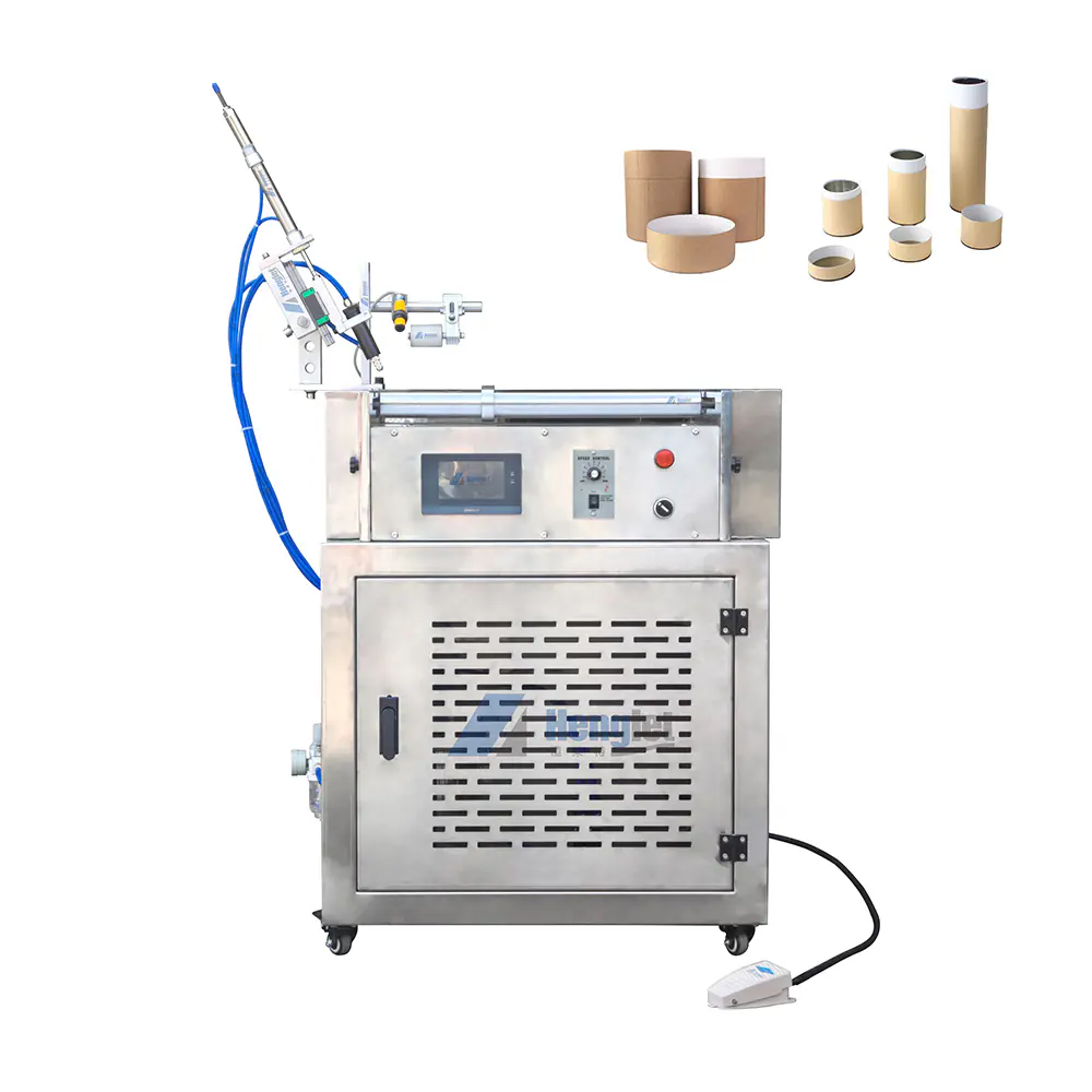 High-Speed PLC-Controlled Paper Tube Gluing Machine | Fast, Reliable for 30-200mm Tube Production - Image 3